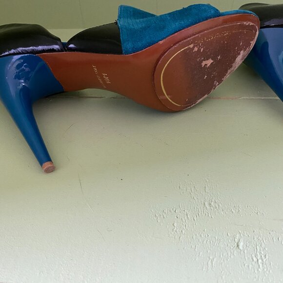 Charles Jourdan suede leather high heel shoes - Picture 8 of 9